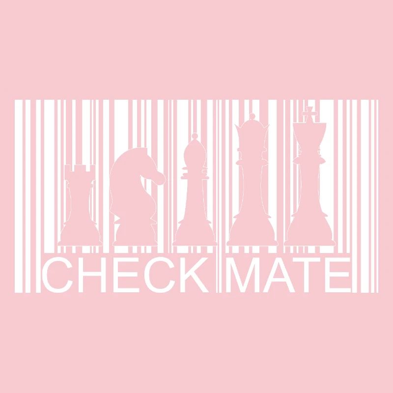 Conception élégante de code-barres d’échecs pour les fans d’échecs