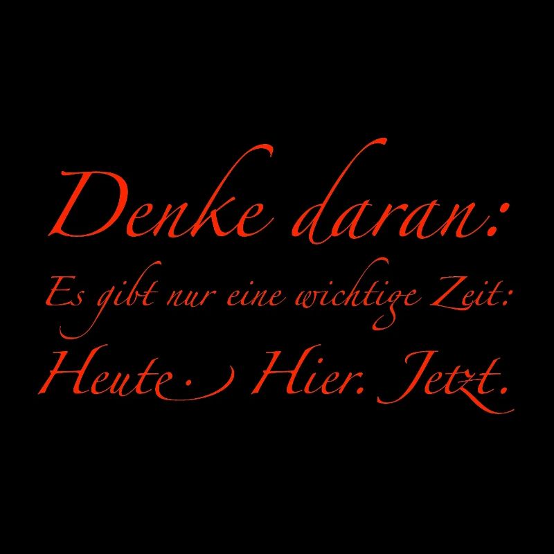 Remember: there is only one important time