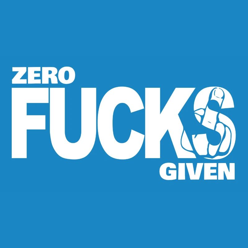 Zéro Fucks Compte tenu blanc