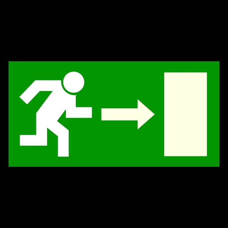 Exit sign template to personalize