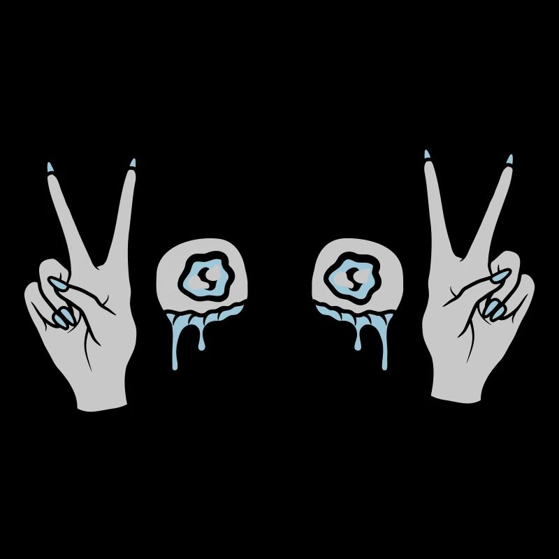 Weiblich Victory Handzeichen Mädchen