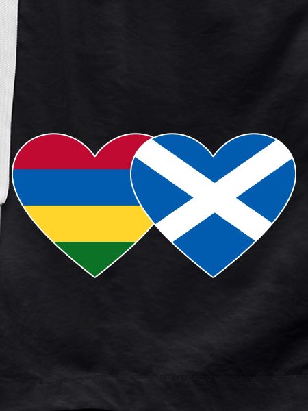 Mauritius Scotland Flag Heart