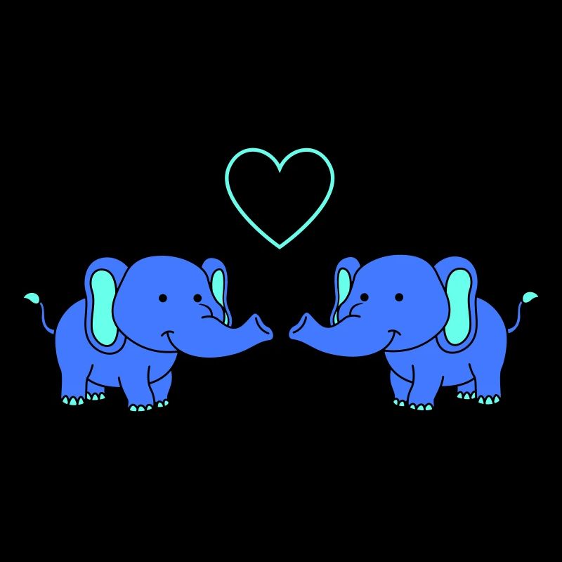 Elephants in love