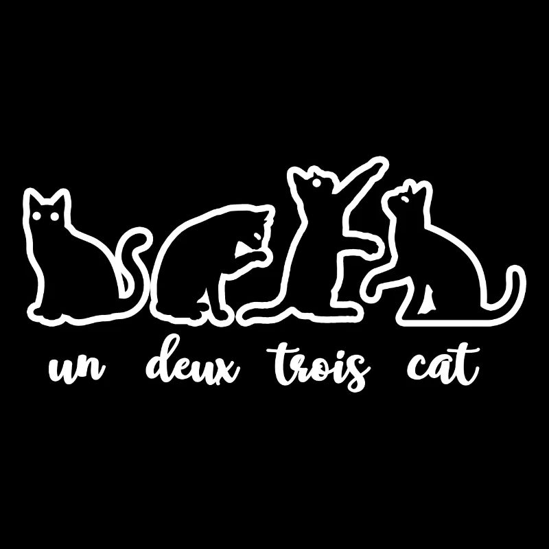 Un Deux Trois Katze Haustier Tier Kätzchen Kätzchen Geschenk
