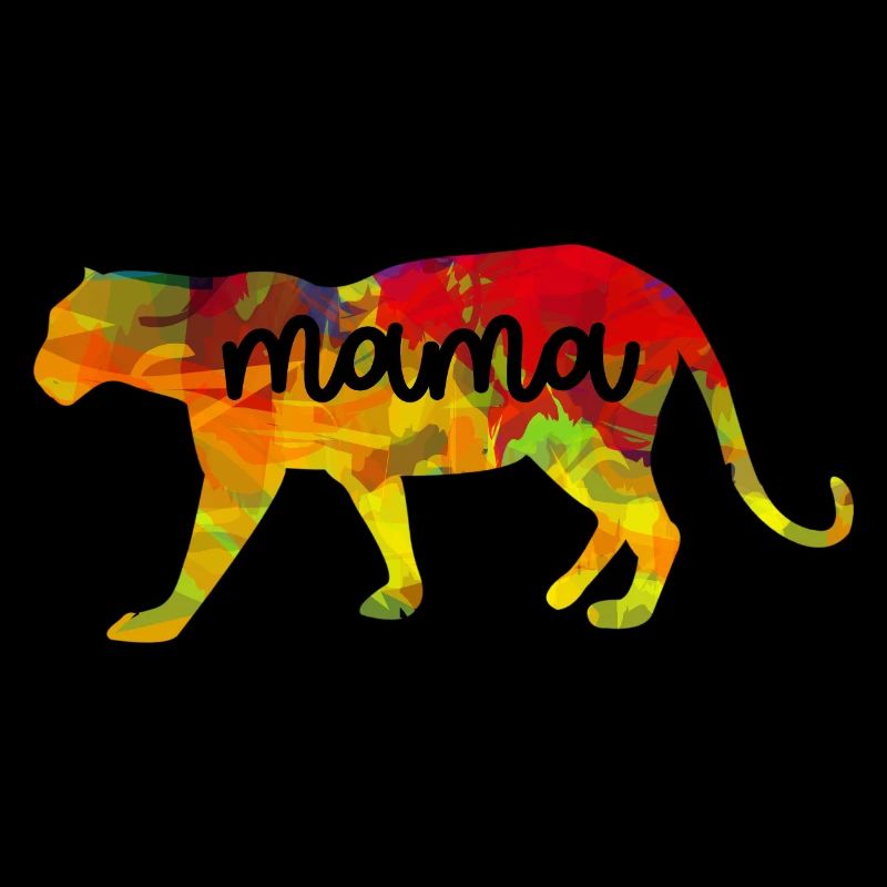 Muttertag Idee Löwe Mutter im Herzen mom