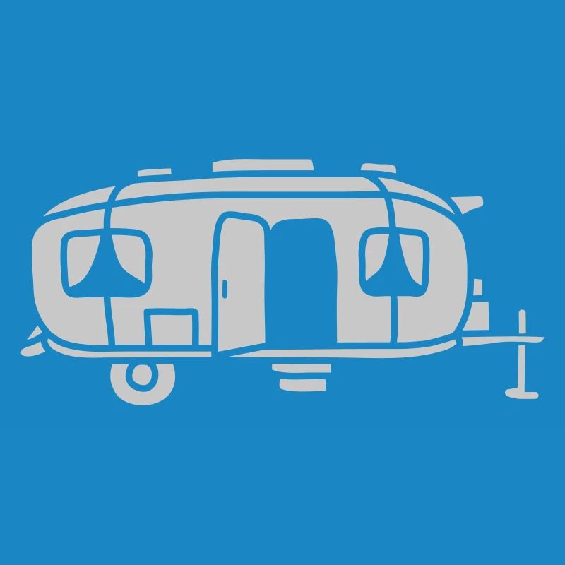 Caravan Comic Design Camping