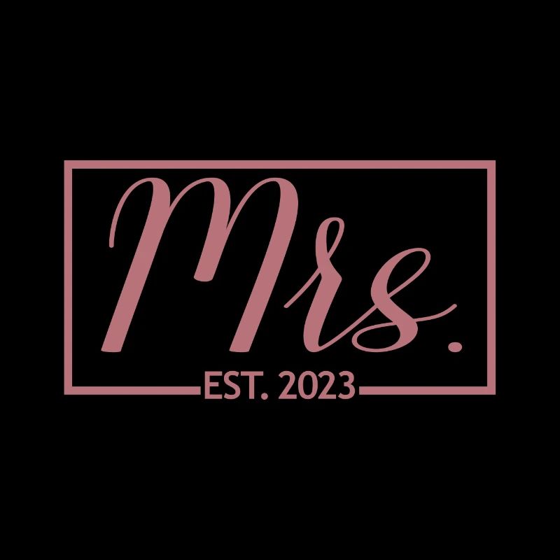 Frau Est. 2023 Verlobung Brautdusche Hochzeit