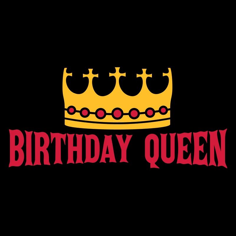 Birthday Queen Party Logo