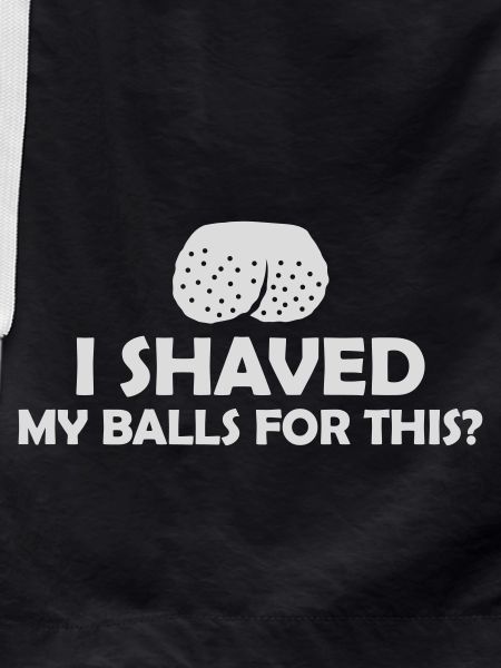 I shaved my balls