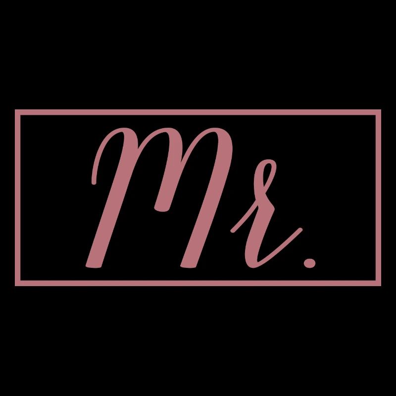 Mr. Matching Couple Engagement Wedding Honeymoon