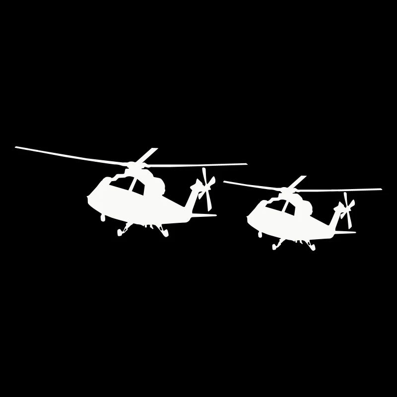 Silhouette d’hélicoptère