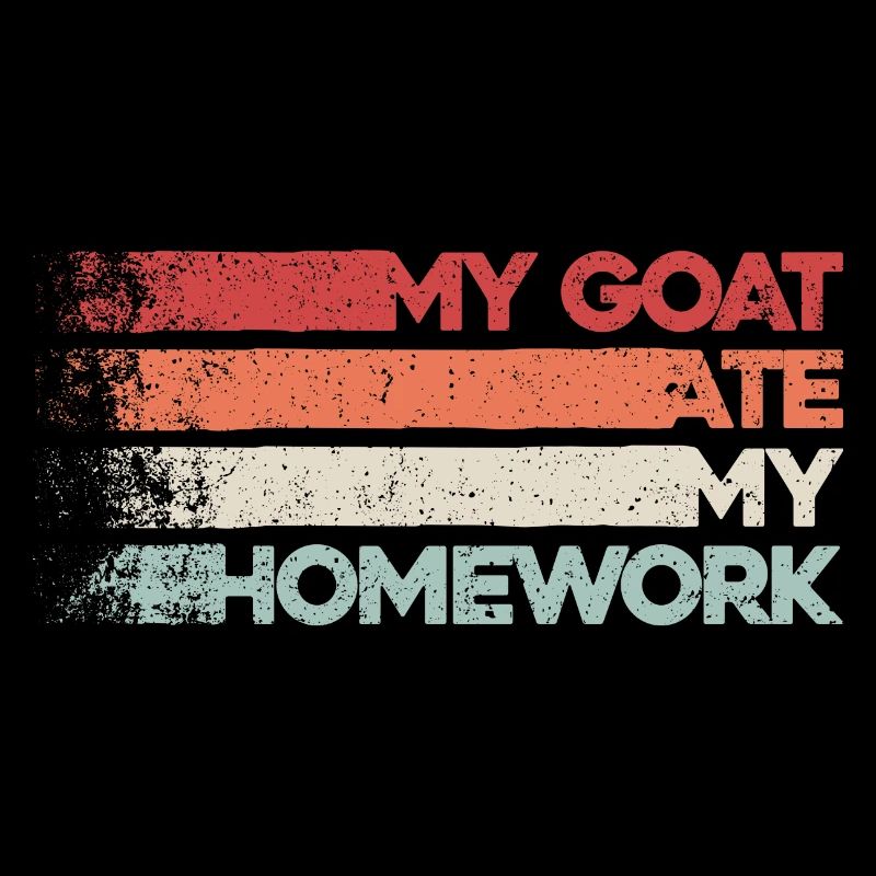Goat humor – goat eats homework