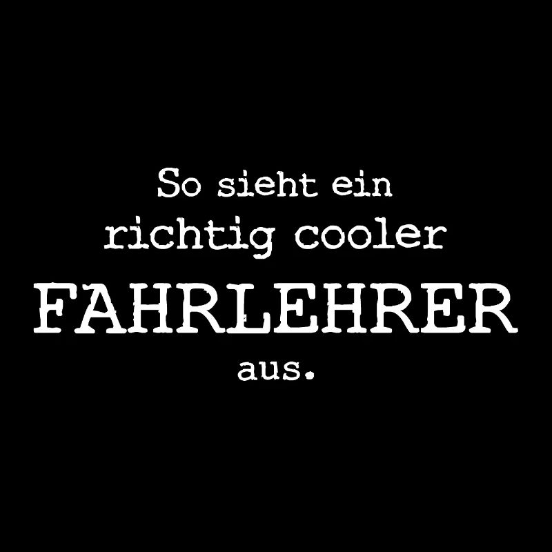 So sieht ein richtig cooler Fahrlehrer aus.
