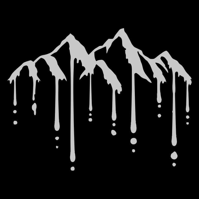 Tropfen Berge Schnee schmelzen