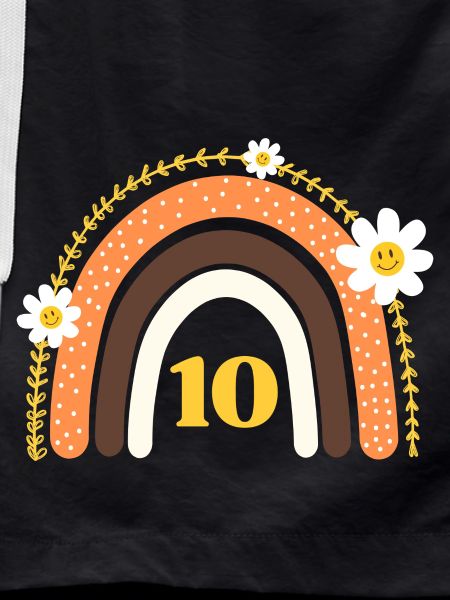 10th Birthday Rainbow Yellow