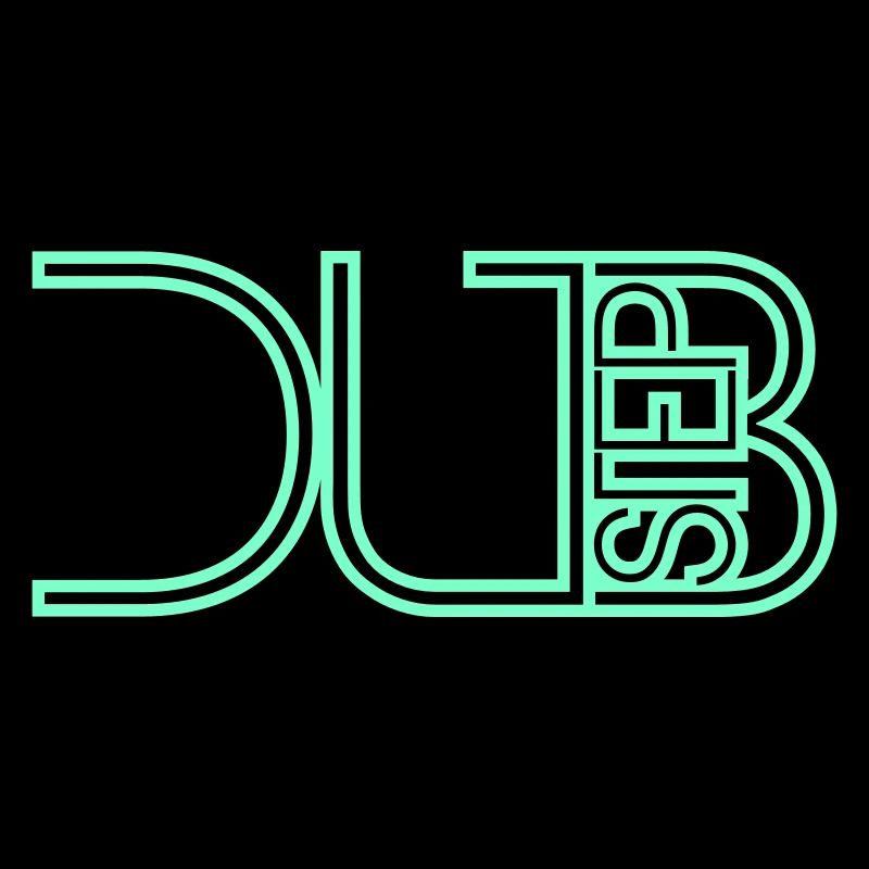 Dub Step Techno Musik Cool DJ Party Club Text Logo