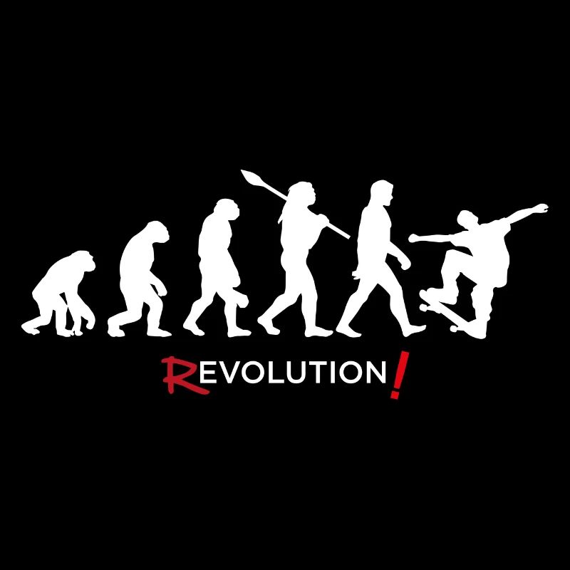 Revolution - Evolution Homme avec une touche amusante 1