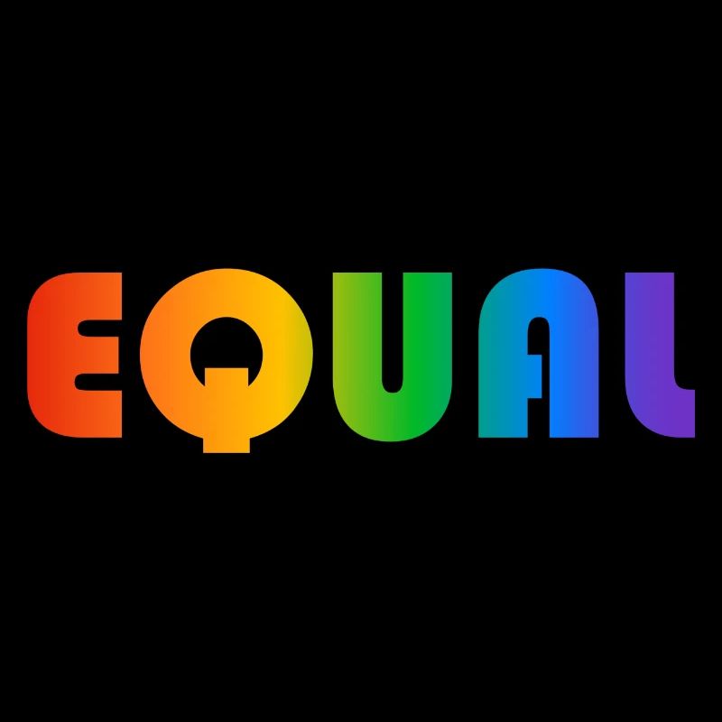 EQUAL RAINBOW TEXT