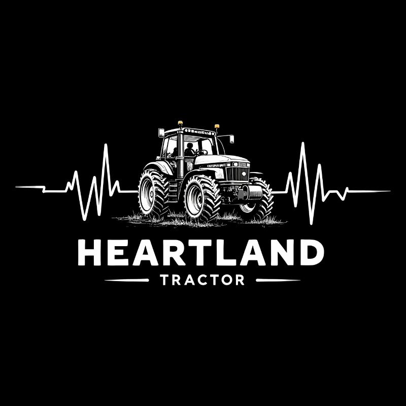 Traktor Landwirt Herzschlag Bauer