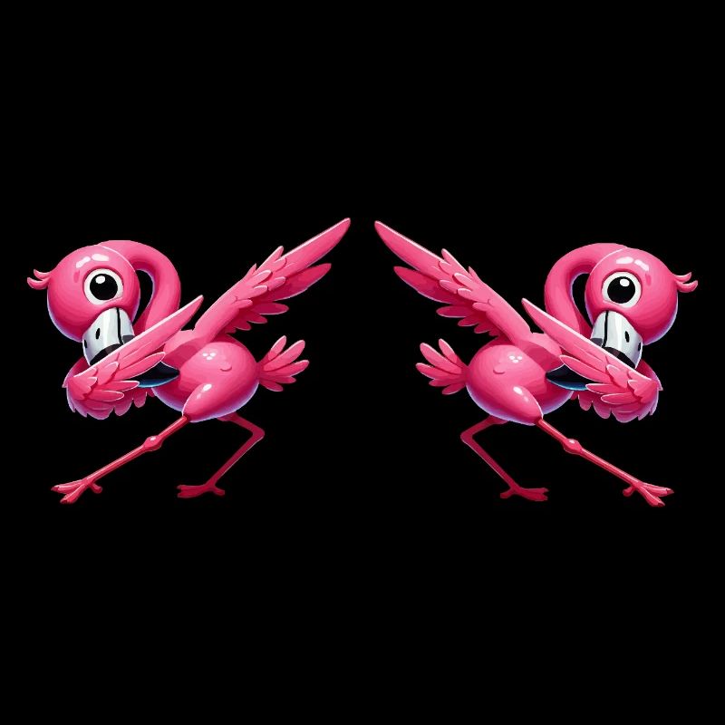 flamingo dabbing 2