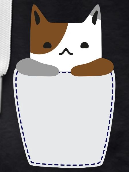 Chest pocket with cat