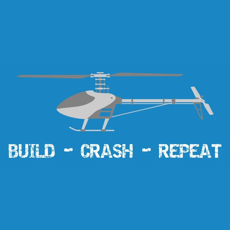 Build Crash Repeat RC hélicoptère hélicoptère modèle