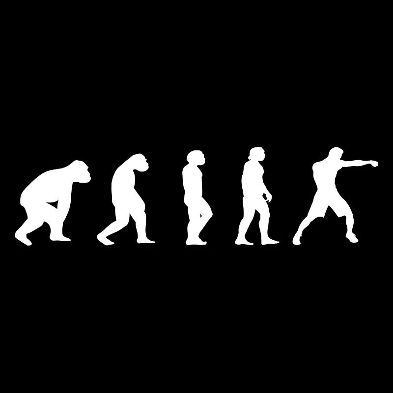 Kampfsport Evolution Ringen Kickboxen Boxen Spruch