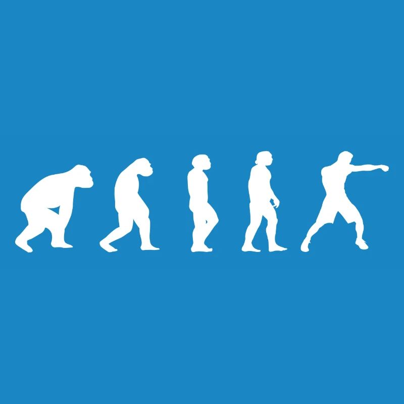Kampfsport Evolution Ringen Kickboxen Boxen Spruch