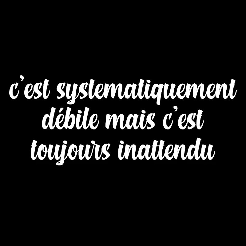 c'est systématiquement débile cadeau humour