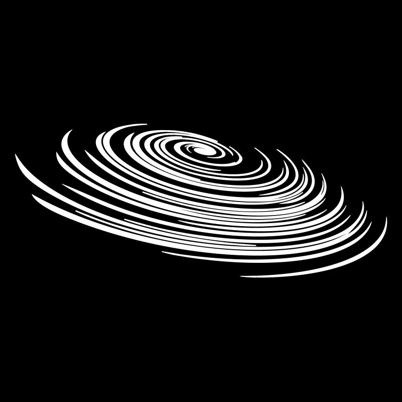 Géométrie spirale - galaxie spirale circulaire