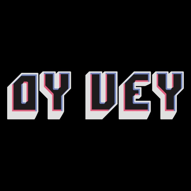 Lustige jiddische Phrase - Oy Vey, jüdisches Weihnachtsgeschenk