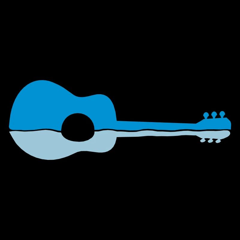 Water Reflection Guitar Half