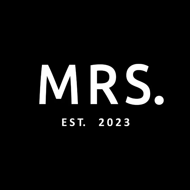 Frau Est. 2023 Verlobung Brautdusche Hochzeit
