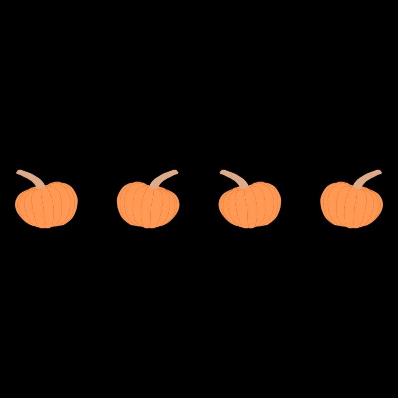 4 pumpkins in a row