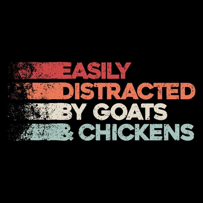 Distraction by goats and chickens