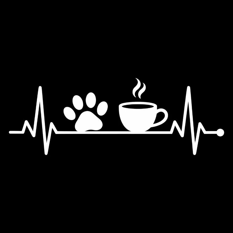 Hund Herzschlag Kaffee Hundebesitzer Hundepfote