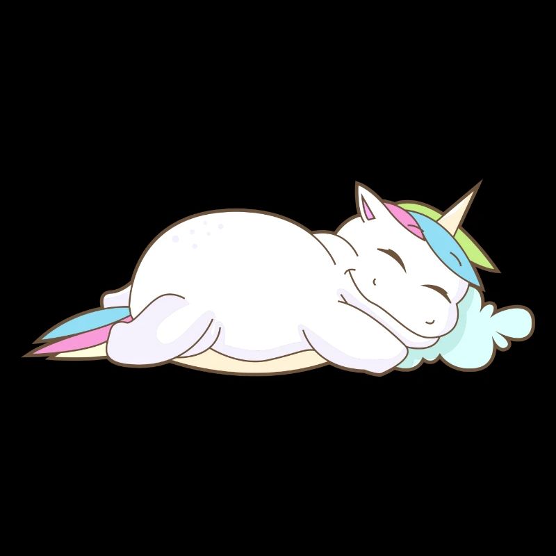 Unicorn Sleep Tired Pillows Chill Gift