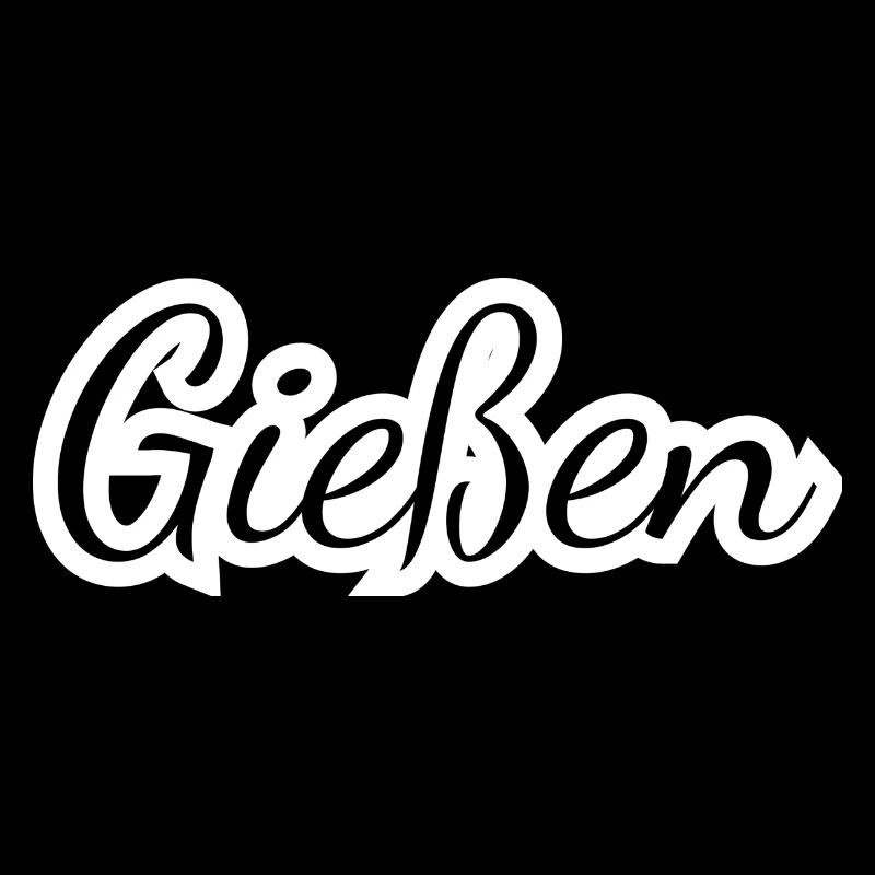Gießen - Textdesign mit Stadtnamen