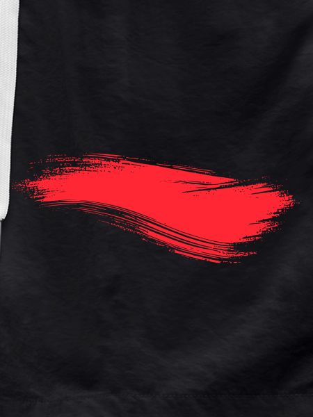 Brushstroke Line Red