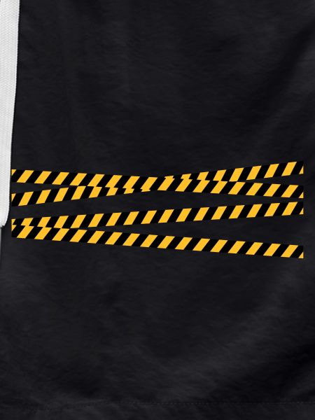 Security tape blocking zone