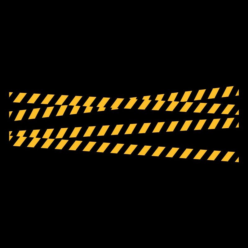 Security tape blocking zone