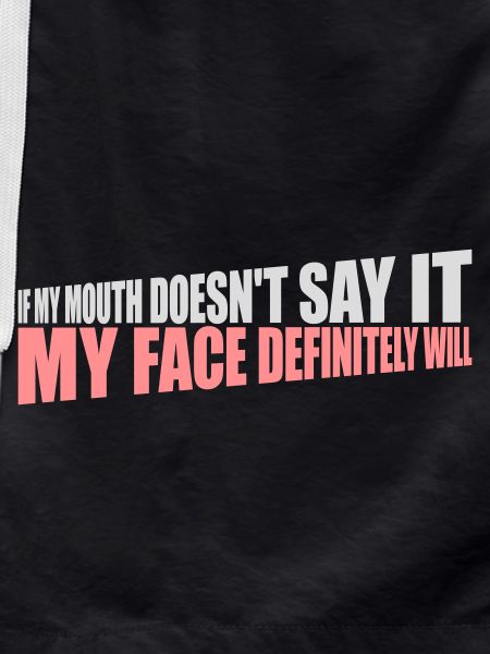 my face definitely will