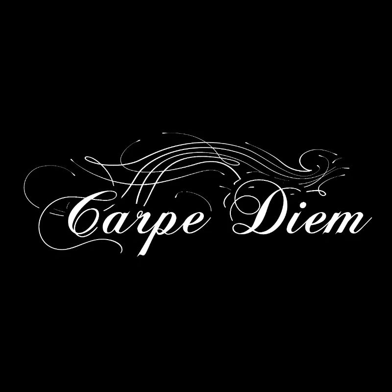 Carpe Diem orné de blanc