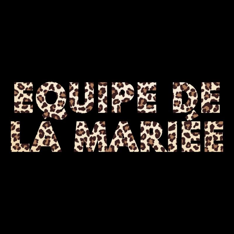 Équipe de la mariée léopard