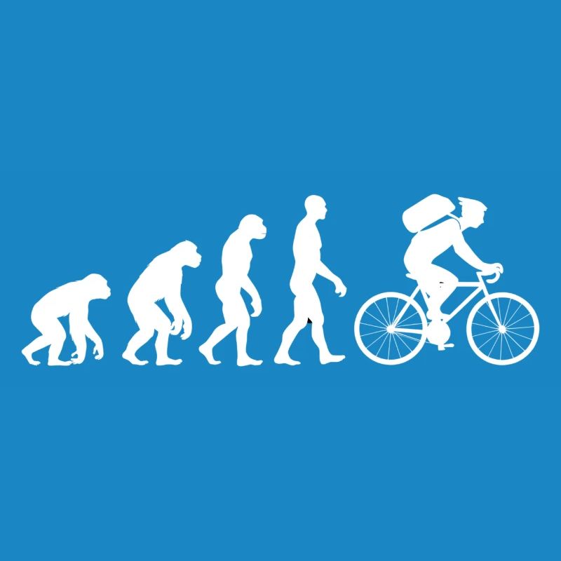 Evolution Radfahren Radfahren Biker Radfahren