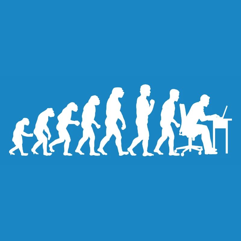 Evolution Computertechniker Nerd Programmierung