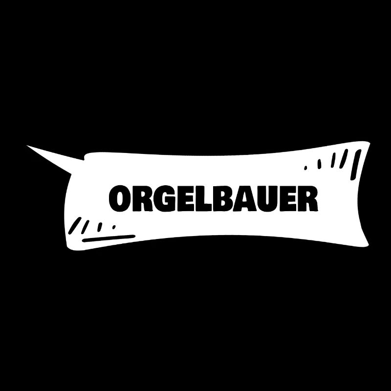 Orgelbauer als Sprechblase