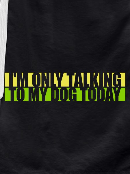 only talking to dog