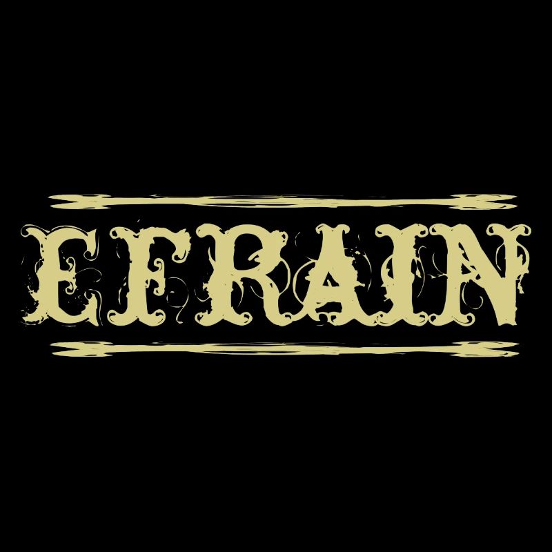 Efrain Golden Text Name Name Badge
