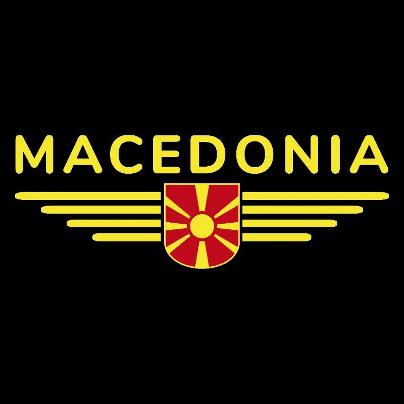 Conception de t-shirt Macédoine pour les fans